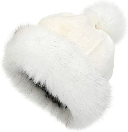Brand new π LA CARRIE π© Women's Faux Fur Hat Russian Cossack Pompom Cap For Winter Ski Snow Red π 10 Brand new π LA CARRIE π© Women's Faux Fur Hat Russian Cossack Pompom Cap For Winter Ski Snow Red π - Image 8