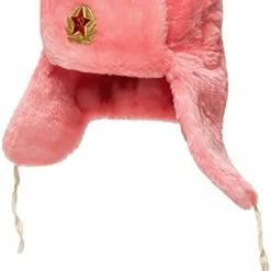 Deals 😍 BELEON Ushanka Russian Fur Hat - Soviet Army Trapper Hat Pink 🛒 -Men Skullies & Beanies Sales 313ru9yS YL. AC