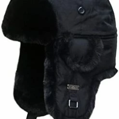 Best Pirce ✨ Kurhatic Winter Trapper Hat,Warm Faux Fur Aviator Hat,Russian Trooper Hunting Ski Hat With Ear Flaps for Men & 👩 Women Charcoal Gray 🌟 -Men Skullies & Beanies Sales 3144Tf1JgGL. AC