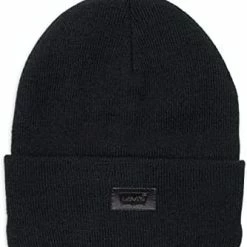 Promo 🛒 Levi's All-Gender Classic Knit Cuffed All Season Beanie Hat Burgundy Solid 🤩 -Men Skullies & Beanies Sales 31aSx5Xan3S. AC