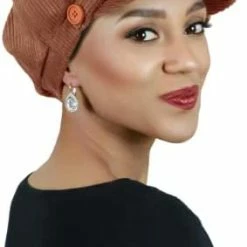 Top 10 💯 Hats Scarves & More Newsboy Cap For 👩 Women Cabbie Hat Cancer Headwear Chemo Head Coverings Brianna Denim Blue 🧨 -Men Skullies & Beanies Sales 31abtBfAkL. AC