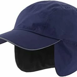 Buy 🌟 Connectyle Unisex Men's Waterproof Winter Hat Fleece Lined Earflaps ⚾ Baseball Cap Navy Blue ✔️ -Men Skullies & Beanies Sales 31apVBX1GxL. AC