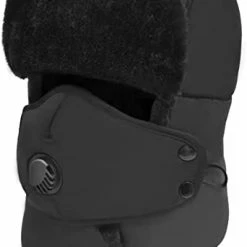 Cheapest 🧨 Winter Trapper Hat For Men & 👩 Women, Trooper Hunting Russian Fur Hat With Ear Flap & Mask Ushanka Aviator Hat For Cold Weather Dark Blue 🎁 -Men Skullies & Beanies Sales 31bxCfeGFBL. AC