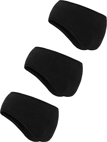 Deals ❤️ BBTO 3 Pieces Ear Warmer Headband Winter Headbands Fleece Headband For 👩 Women Men Black, Gray, Red 🌟 3 Deals ❤️ BBTO 3 Pieces Ear Warmer Headband Winter Headbands Fleece Headband For 👩 Women Men Black, Gray, Red 🌟