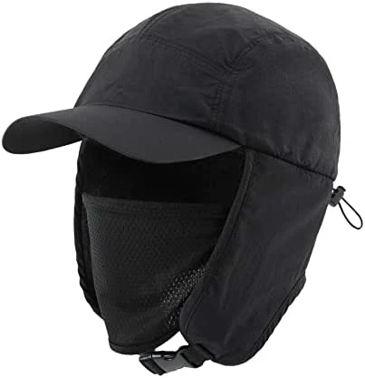 Flash Sale β¨ Home Prefer Waterproof Mens Winter Hat Fleece Lined Earflaps Visor Hat Face Cover Army Green π₯ 4 Flash Sale β¨ Home Prefer Waterproof Mens Winter Hat Fleece Lined Earflaps Visor Hat Face Cover Army Green π₯ - Image 2