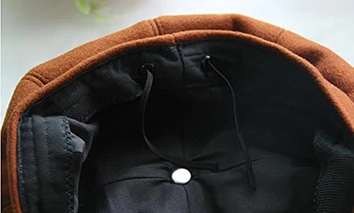 Brand new ๐คฉ Newsboy Hats For ๐ฉ Women, ๐ฉ Women Newsboy Hats Winter Felt Retro Solid Color Fashion All-Match Newsboy Cap A Burgundy ๐ 5 Brand new ๐คฉ Newsboy Hats For ๐ฉ Women, ๐ฉ Women Newsboy Hats Winter Felt Retro Solid Color Fashion All-Match Newsboy Cap A Burgundy ๐ - Image 3