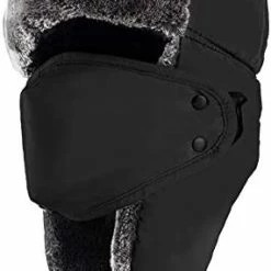 Brand new π Mysuntown Winter Hats For π© Women And Men, Winter Hat Trapper Hat Ushanka, Ear Flap Chin Strap And Windproof Mask. Black π
