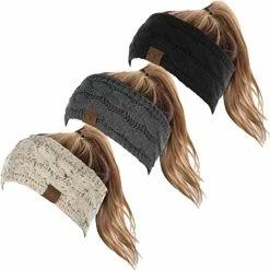 Wholesale 🎉 Funky Junque Cable Knit Fuzzy Lined Head Wrap Headband Ear Warmer A Confetti Oatmeal Design ⭐ -Men Skullies & Beanies Sales 41 TJ1Oi2gL. AC
