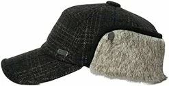 Deals 🛒 Comhats Wool ⚾ Baseball Cap Men Fur Hunting Trapper Dad Hats Sports Earflap Unisex M L XL 67134#gray ⌛ -Men Skullies & Beanies Sales 41 wJJLDX3L. AC