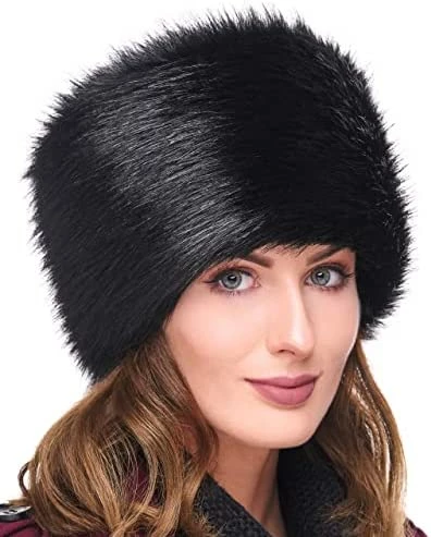Flash Sale π Futrzane Russian Faux Fur Hat For π© Women - Like Real Fur - Comfy Cossack Style Navy Blue Raccoon βοΈ 4 Flash Sale π Futrzane Russian Faux Fur Hat For π© Women - Like Real Fur - Comfy Cossack Style Navy Blue Raccoon βοΈ - Image 2