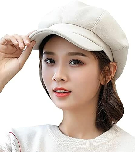 Brand new ๐คฉ Newsboy Hats For ๐ฉ Women, ๐ฉ Women Newsboy Hats Winter Felt Retro Solid Color Fashion All-Match Newsboy Cap A Burgundy ๐ 14 Brand new ๐คฉ Newsboy Hats For ๐ฉ Women, ๐ฉ Women Newsboy Hats Winter Felt Retro Solid Color Fashion All-Match Newsboy Cap A Burgundy ๐ - Image 12