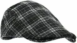 Budget ✨ Newsboy Cap Flat Top Cotton Beret Adjustable Plaid Beret Irish Taxi Driver Ivy Driving Hunting Cap For Men 👩 Women Daily Use Brown 🧨 -Men Skullies & Beanies Sales 413bAWJkH9L. AC