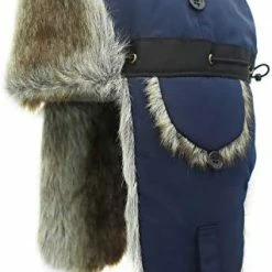 Promo 🔔 Connectyle Oudoor Unisex Faux Fur Lined Trapper Hat Warm Windproof Winter Russian Hats Navy Blue ⭐ -Men Skullies & Beanies Sales 414a2tPFJL. AC