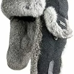 Buy ❤️ 100% Real Rabbit Fur Winter Trapper Hat For Men 👩 Women Russian Fur Ushanka Aviator Bomber Hat Mens Trapper Hat With Ear Flaps Camo Brown 🤩 -Men Skullies & Beanies Sales 414mJ6SwF6L. AC