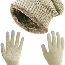 Outlet 🔔 HINDAWI Winter Slouchy Beanie Gloves For 👩 Women Knit Hats Skull Caps Touch Screen Mittens Hat+gloves (brown) 🔥 29 Outlet 🔔 HINDAWI Winter Slouchy Beanie Gloves For 👩 Women Knit Hats Skull Caps Touch Screen Mittens Hat+gloves (brown) 🔥 -Men Skullies & Beanies Sales 415NHQ6zoBL. AC