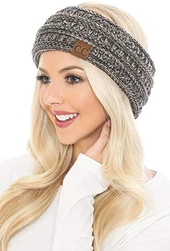 Cheap ๐งจ C.C Soft Stretch Winter Warm Cable Knit Fuzzy Lined Ear Warmer Headband Ombre Oatmeal โญ 5 Cheap ๐งจ C.C Soft Stretch Winter Warm Cable Knit Fuzzy Lined Ear Warmer Headband Ombre Oatmeal โญ - Image 3