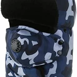 Cheapest 🧨 Winter Trapper Hat For Men & 👩 Women, Trooper Hunting Russian Fur Hat With Ear Flap & Mask Ushanka Aviator Hat For Cold Weather Dark Blue 🎁 -Men Skullies & Beanies Sales 415XsJrMx L. AC