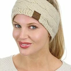 Cheap ๐งจ C.C Soft Stretch Winter Warm Cable Knit Fuzzy Lined Ear Warmer Headband Ombre Oatmeal โญ 30 Cheap ๐งจ C.C Soft Stretch Winter Warm Cable Knit Fuzzy Lined Ear Warmer Headband Ombre Oatmeal โญ -Men Skullies & Beanies Sales 415avDLdQML. AC