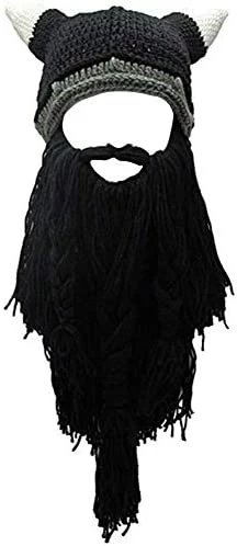 New โจ Creative Barbarian Knit Beard Hat Funny Knit Hat Wig Beanie Hat Beard Facemask V-brown ๐ 13 New โจ Creative Barbarian Knit Beard Hat Funny Knit Hat Wig Beanie Hat Beard Facemask V-brown ๐ - Image 11
