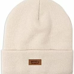 Promo 🛒 Levi's All-Gender Classic Knit Cuffed All Season Beanie Hat Burgundy Solid 🤩 -Men Skullies & Beanies Sales 415jKuigFS. AC