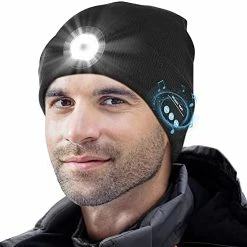 Best reviews of π Hinshark Stocking Stuffers For Men, LED Bluetooth Beanie Hat Men Gifts For π Christmas Cool Gadgets For Men, Dad, Him Black π₯