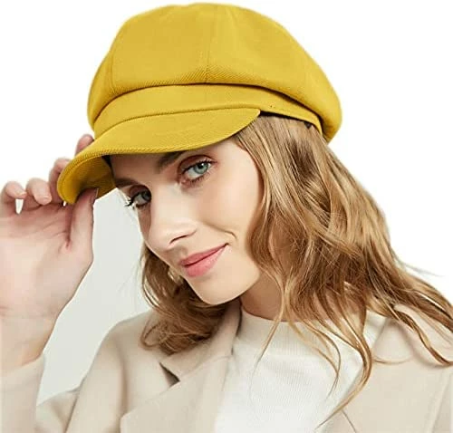 Outlet π€© TOPHOPE 8 Panels Newsboy Caps For π© Women Cotton Wool Blended Cabbie Hat Gatsby Ivy Beret With Visor Grass π 13 Outlet π€© TOPHOPE 8 Panels Newsboy Caps For π© Women Cotton Wool Blended Cabbie Hat Gatsby Ivy Beret With Visor Grass π - Image 11