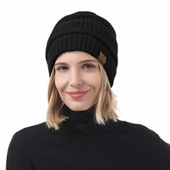 Best Pirce 💯 Durio Winter Hats For 👩 Women Cable Knit Beanie Soft 👩 Womens Beanies Thick Winter Hat C White&beige&yellow&pink ✔️ -Men Skullies & Beanies Sales 417apKMsdpL