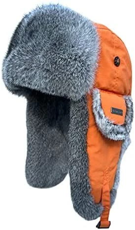 Cheap β Winter Trapper Hat For Men π© Women 100% Real Rabbit Fur Russian Fur Winter Ushanka Hat Men Aviator Bomber Hat Mens Trapper Hat Black-2 π₯° 6 Cheap β Winter Trapper Hat For Men π© Women 100% Real Rabbit Fur Russian Fur Winter Ushanka Hat Men Aviator Bomber Hat Mens Trapper Hat Black-2 π₯° - Image 4