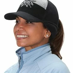 Best reviews of 🛒 TrailHeads 👩 Women's Winter Ponytail Hat | Trucker Hat With Drop Down Ear Warmers Blue Plaid ⌛