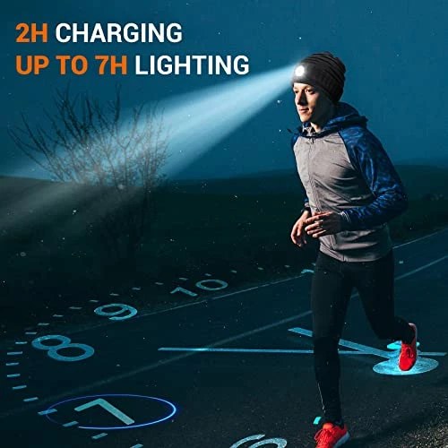 Coupon π Mens Gifts Beanie Hat With Light: Stocking Stuffers π© Women Men Rechargeable Cap LED Flashlight Winter Hats Gift Ideas For Dad Black And White π₯° 7 Coupon π Mens Gifts Beanie Hat With Light: Stocking Stuffers π© Women Men Rechargeable Cap LED Flashlight Winter Hats Gift Ideas For Dad Black And White π₯° - Image 5