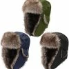 Cheapest π 3 Pieces Russian Trapper Ushanka Hats For Men π© Women Winter Bomber Eskimo Warm Windproof Hats With Ear Flaps Classic Style π― 2 Cheapest π 3 Pieces Russian Trapper Ushanka Hats For Men π© Women Winter Bomber Eskimo Warm Windproof Hats With Ear Flaps Classic Style π― -Men Skullies & Beanies Sales 418L1a9tprL. AC