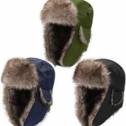 Cheapest π 3 Pieces Russian Trapper Ushanka Hats For Men π© Women Winter Bomber Eskimo Warm Windproof Hats With Ear Flaps Classic Style π―