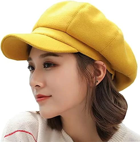 Brand new ๐คฉ Newsboy Hats For ๐ฉ Women, ๐ฉ Women Newsboy Hats Winter Felt Retro Solid Color Fashion All-Match Newsboy Cap A Burgundy ๐ 16 Brand new ๐คฉ Newsboy Hats For ๐ฉ Women, ๐ฉ Women Newsboy Hats Winter Felt Retro Solid Color Fashion All-Match Newsboy Cap A Burgundy ๐ - Image 14