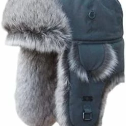 Best Pirce ✨ Kurhatic Winter Trapper Hat,Warm Faux Fur Aviator Hat,Russian Trooper Hunting Ski Hat With Ear Flaps for Men & 👩 Women Charcoal Gray 🌟 -Men Skullies & Beanies Sales 418bh3kWnIL. AC