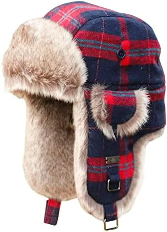 Buy 🔔 Kurhatic Winter Trapper Hat,Warm Faux Fur Aviator Hat,Russian Trooper Hunting Ski Hat With Ear Flaps for Men & 👩 Women Blue Grey 🔔 3 Buy 🔔 Kurhatic Winter Trapper Hat,Warm Faux Fur Aviator Hat,Russian Trooper Hunting Ski Hat With Ear Flaps for Men & 👩 Women Blue Grey 🔔