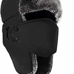 Promo ๐ Mysuntown Winter Hats For ๐ฉ Women And Men, Winter Hat Trapper Hat Ushanka, Ear Flap Chin Strap And Windproof Mask. Khaki โ๏ธ