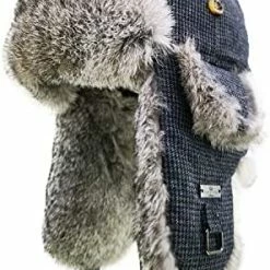 Cheap βοΈ Fur Winter Trapper Hat,100% Rabbit Fur Aviator Ski Trapper Trooper Pilot Hat,Snow Eskimo Hat With Ear Flaps For Men & π© Women Blue Gray π 21 Cheap βοΈ Fur Winter Trapper Hat,100% Rabbit Fur Aviator Ski Trapper Trooper Pilot Hat,Snow Eskimo Hat With Ear Flaps For Men & π© Women Blue Gray π -Men Skullies & Beanies Sales 41B7qySni4L. AC