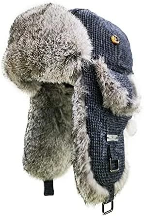 Cheap βοΈ Fur Winter Trapper Hat,100% Rabbit Fur Aviator Ski Trapper Trooper Pilot Hat,Snow Eskimo Hat With Ear Flaps For Men & π© Women Blue Gray π 8 Cheap βοΈ Fur Winter Trapper Hat,100% Rabbit Fur Aviator Ski Trapper Trooper Pilot Hat,Snow Eskimo Hat With Ear Flaps For Men & π© Women Blue Gray π - Image 6