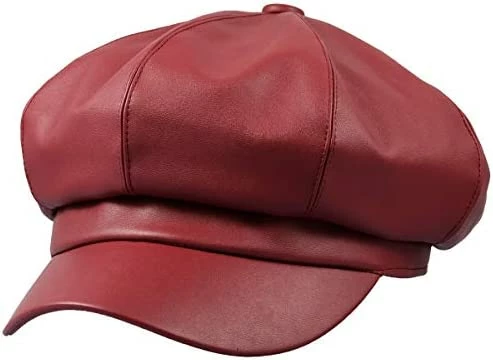 Promo 🔔 Sportmusies 8 Panels Newsboy Caps For 👩 Women, PU Leather Cabbie Painter Hat Gatsby Ivy Beret Cap #1-black 🎉 8 Promo 🔔 Sportmusies 8 Panels Newsboy Caps For 👩 Women, PU Leather Cabbie Painter Hat Gatsby Ivy Beret Cap #1-black 🎉 - Image 6