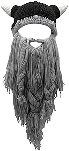 New โจ Creative Barbarian Knit Beard Hat Funny Knit Hat Wig Beanie Hat Beard Facemask V-brown ๐ 16 New โจ Creative Barbarian Knit Beard Hat Funny Knit Hat Wig Beanie Hat Beard Facemask V-brown ๐ - Image 14