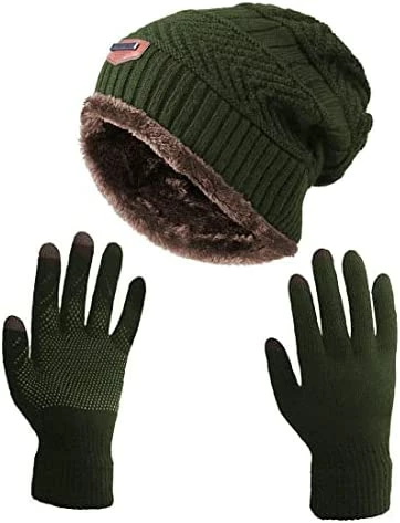 Outlet 🔔 HINDAWI Winter Slouchy Beanie Gloves For 👩 Women Knit Hats Skull Caps Touch Screen Mittens Hat+gloves (brown) 🔥 15 Outlet 🔔 HINDAWI Winter Slouchy Beanie Gloves For 👩 Women Knit Hats Skull Caps Touch Screen Mittens Hat+gloves (brown) 🔥 - Image 13