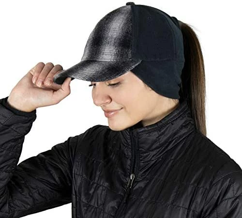Best reviews of π TrailHeads π© Women's Winter Ponytail Hat | Trucker Hat With Drop Down Ear Warmers Blue Plaid β 5 Best reviews of π TrailHeads π© Women's Winter Ponytail Hat | Trucker Hat With Drop Down Ear Warmers Blue Plaid β - Image 3