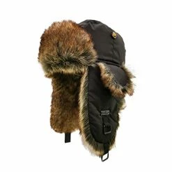 Cheapest π€© Fur Winter Trapper Hat,Taslon Faux Fur Aviator Ski Trapper Trooper Pilot Hat,Snow Eskimo Hat With Ear Flaps For Men & π© Women Orange π