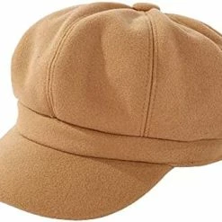 Wholesale 🧨 Women Newsboy Caps Warm Visor Beret Hat Cozy Trendy Vintage Cabbie Hat For Ladies 👧 Girls Beige 🔔 -Men Skullies & Beanies Sales 41EgX5UfksL. AC