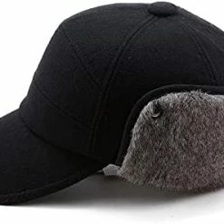 Deals π Comhats Wool βΎ Baseball Cap Men Fur Hunting Trapper Dad Hats Sports Earflap Unisex M L XL 67134#gray β