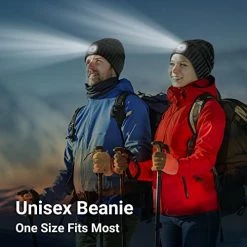 Top 10 🌟 Gifts For Men LED Beanie With Light - Stocking Stuffers For Men 🎄 Christmas 🥳 Birthday Gift Idea For Dad Husband, Warm Comfortable LED Hat Headlamp Cap For Winter Night Running Camping Hunting Fishing Dark Grey (no Lining_breathable) ❤️ -Men Skullies & Beanies Sales 41GHA4HT4kL