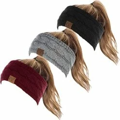 Wholesale 🎉 Funky Junque Cable Knit Fuzzy Lined Head Wrap Headband Ear Warmer A Confetti Oatmeal Design ⭐ -Men Skullies & Beanies Sales 41H2hX 6EVL. AC