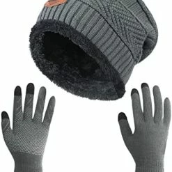 Outlet 🔔 HINDAWI Winter Slouchy Beanie Gloves For 👩 Women Knit Hats Skull Caps Touch Screen Mittens Hat+gloves (brown) 🔥 22 Outlet 🔔 HINDAWI Winter Slouchy Beanie Gloves For 👩 Women Knit Hats Skull Caps Touch Screen Mittens Hat+gloves (brown) 🔥 -Men Skullies & Beanies Sales 41HOXl1ty9L. AC