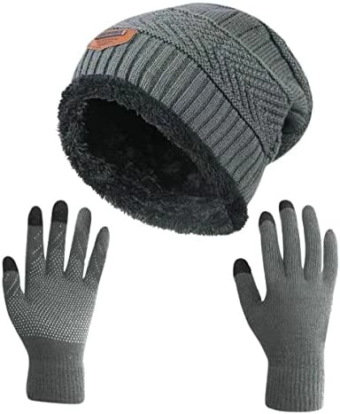 Outlet 🔔 HINDAWI Winter Slouchy Beanie Gloves For 👩 Women Knit Hats Skull Caps Touch Screen Mittens Hat+gloves (brown) 🔥 9 Outlet 🔔 HINDAWI Winter Slouchy Beanie Gloves For 👩 Women Knit Hats Skull Caps Touch Screen Mittens Hat+gloves (brown) 🔥 - Image 7