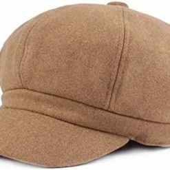 Deals ❤️ Women Vintage Newsboy Cabbie Peaked Beret Cap Warm Baker Boy Visor Hat Flat Cap Red 🤩 -Men Skullies & Beanies Sales 41IcvZ0rLxL. AC